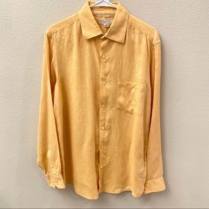 Banana Republic Men’s Linen Shirt Orange